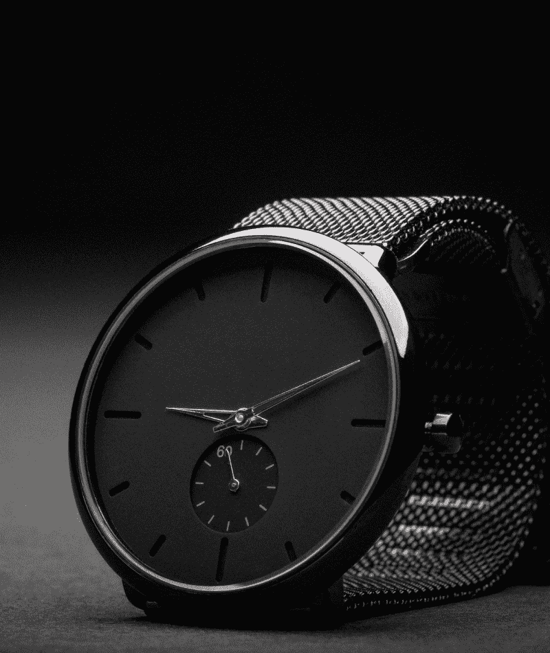 Stealth Mode Minimal Black Chronograph Watch