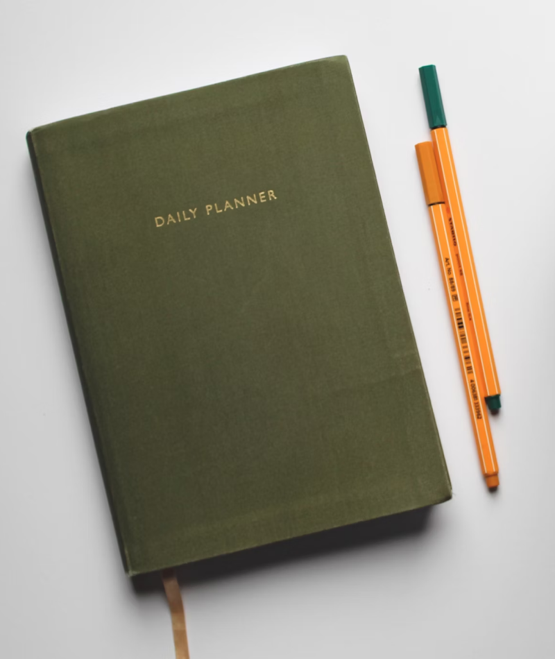 Eco-Friendly Green Daily Planner