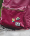 Maroon Canvas Backpack