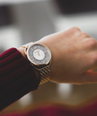 Golden Watch with Diamond-Studded Face