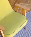 Lively Lemon Green Lounge Chair