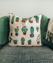Succulent Oasis Cotton Cushion Covers