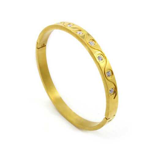 [WK-MP-SEL1-BANGLE1] Gold Plated Bangle1