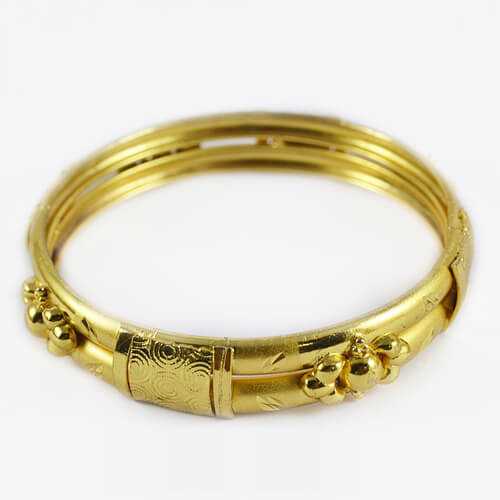 [WK-MP-SEL1-BANGLE2] Gold Plated Bangle2