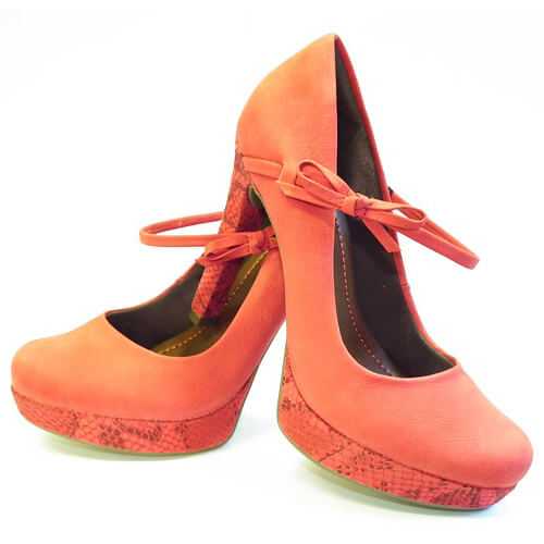 [WK-MP-SEL5-SHOE1] Orange Heel